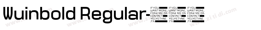 Wuinbold Regular字体转换